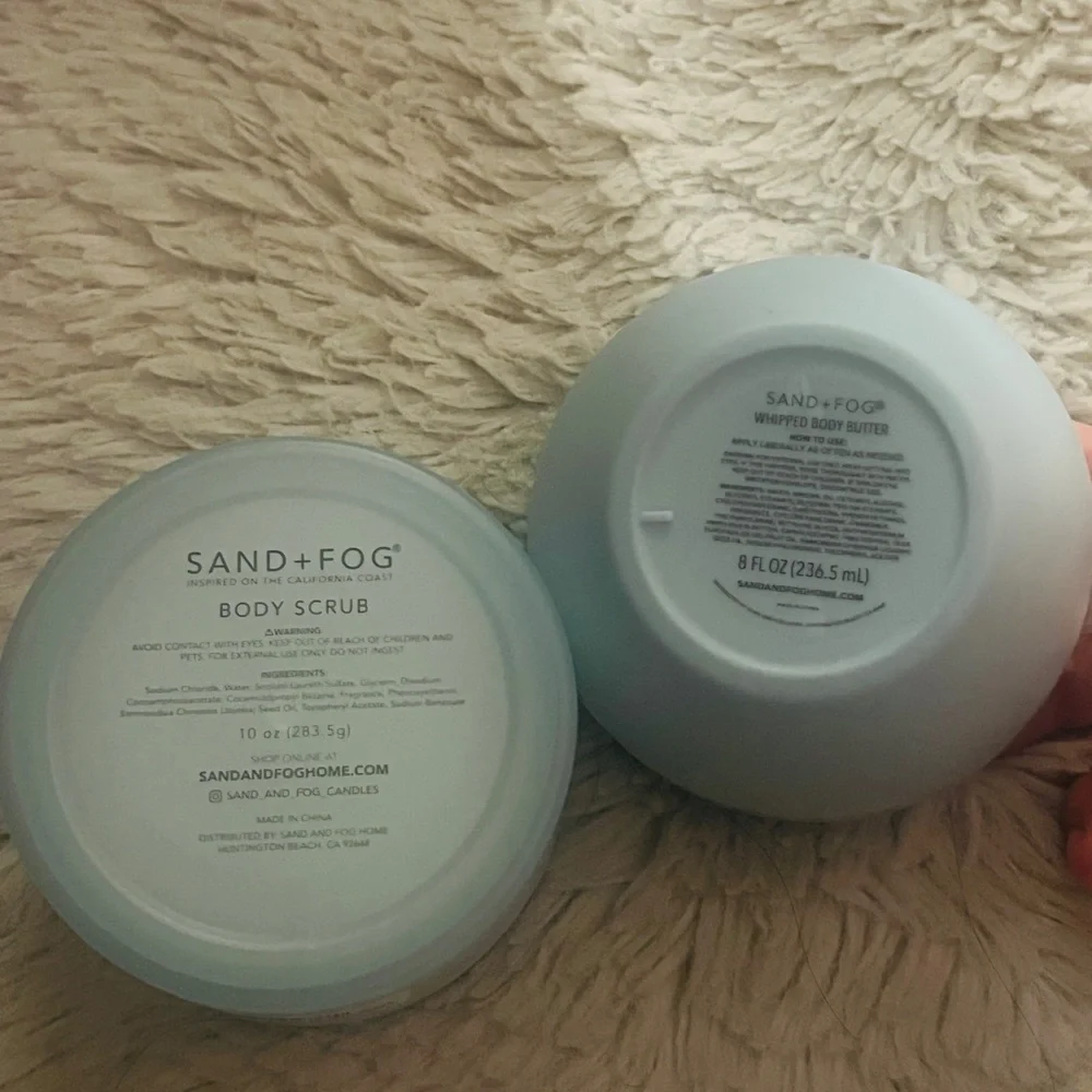 SAND+FOG California Beach House Body Scrub & Whipped Body Butter - Light Blue